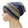 Stripe Print Pullover Hat Multifunctional Keep Warm Women's Pile Hat  Autumn and Winter