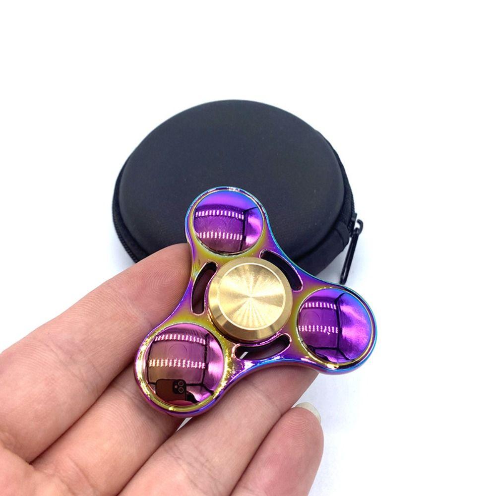 

Copper Cap Fingertip Gyroscope Clover Fingertip Toy Hand Spinner Children s Gifts No Bag