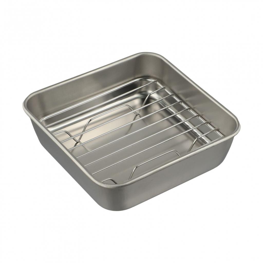 Stainless Steel Cake and Cookie Pan Set with Practical Cooling Rack Feature