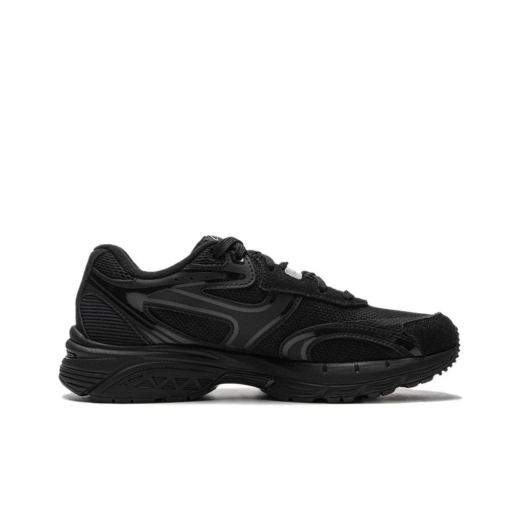 Li Ning P1000 Simple Comfortable Rebound Shock Absorption Low-Top Casual Running Shoes Women sneaker Black AGCU412-3