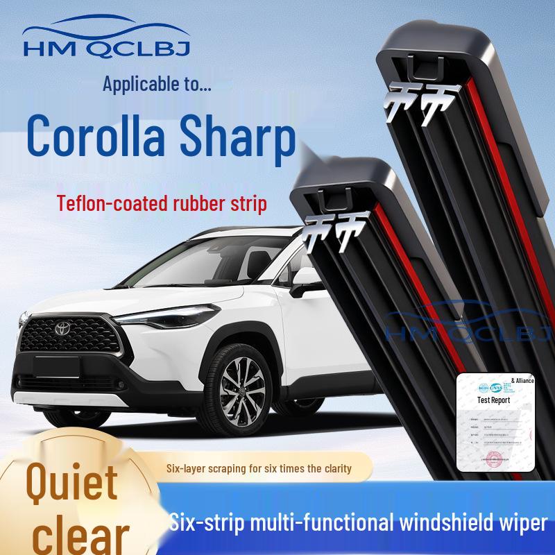 Frameless Universal Wiper for Corolla Rui Fang: Multi-functional Double Strip with 6-layer Water Scraping