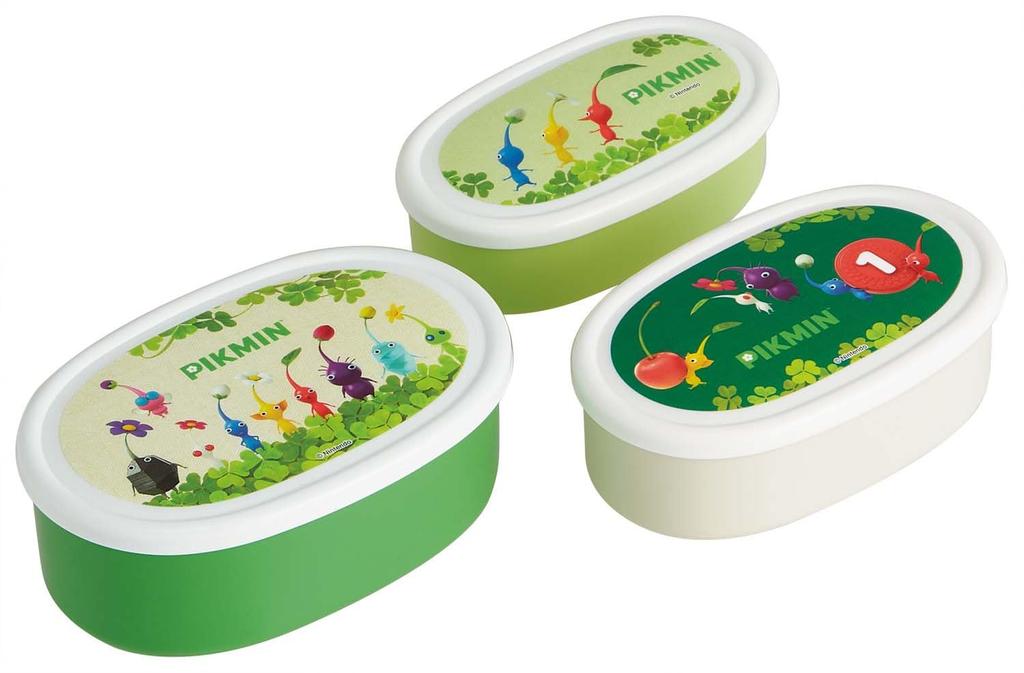 Skater Lunch Box Seal Container Storage Container Made In Japan 400ml Medium 280ml Small Set of 3 Antibacterial Nintendo Pikmin Boys Girls SRS3SAG
