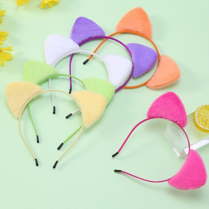 3 Piece Adjustable Plush Cloth Animal Ears Hairband Gentle Baby Toddler Headbands Headwear For Daily Use Daily Play