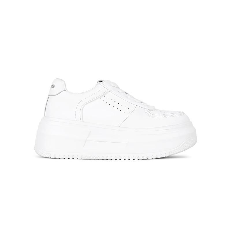 Treasure of Town Store Small Leather Platform White Shoes Women's Spring Shoes Versatile Sports Shoes Casual Shoes Board Shoes