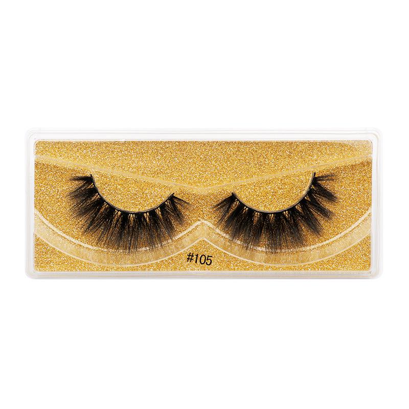 3D Imitation Mink False Eyelashes - Natural, Thick, and Three-Dimensional Style