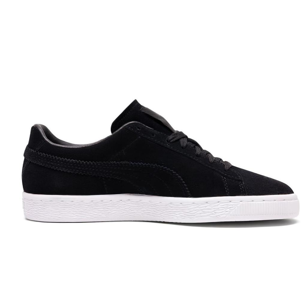Puma Wildleder Ripped Denim Bequeme Retro Lässige Low-Top Sneakers Unisex Sneakers Schwarz 369871-01