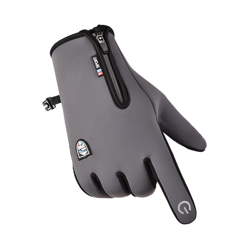 Warm Cycling Gloves for Men and Women Waterproof Plus Velvet Outdoor Sports Ski Winter Anti Slip Touch Screen Winter Gloves