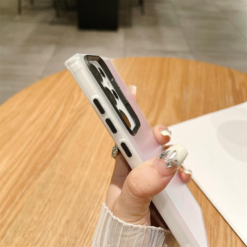 Reflective Matte Case For Samsung S23 S22 S21 Plus Ultra S20 FE A51 A71 A72 A52 A22 A73 A53 A13 A23 A54 A34 A24 A14 Note20 Cover