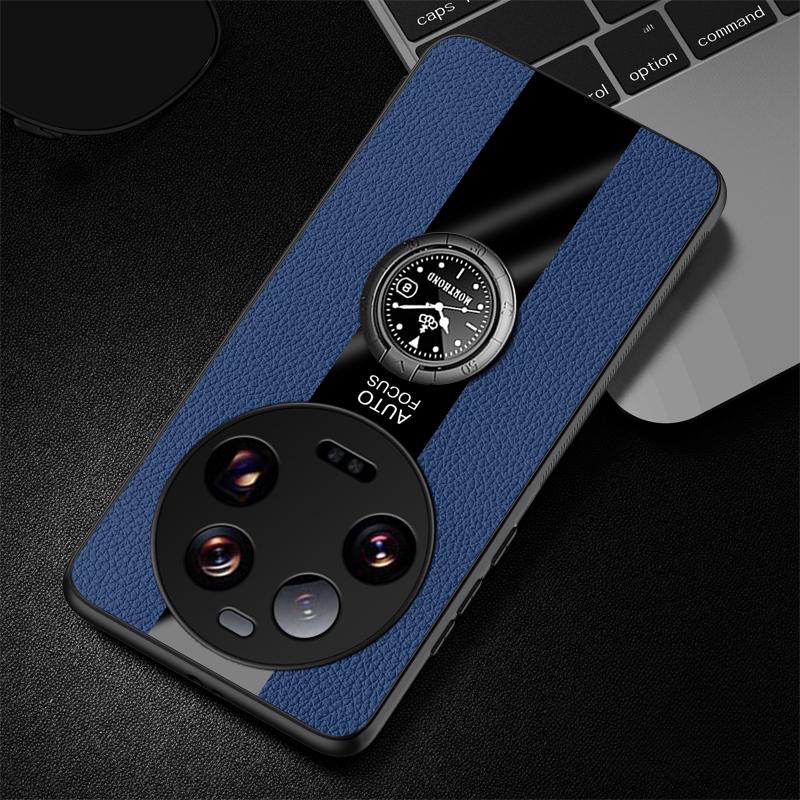 For Xiaomi 15 Ultra Case PU Leather Magnetic Ring Holder Phone Cover for Xiaomi 15 Pro 14 Ultra 14T 13 Lite Matte Soft Bumper Cases