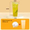 90mm Mouth Commercial PP Injection Cups  Disposable Milk Tea Cups with Lids Thickened High Transparent Plastic Drink CupsLarge Caliber Straws