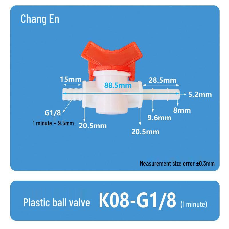G1/8 Thread Pagoda Quick-Connect Water Ball Valve