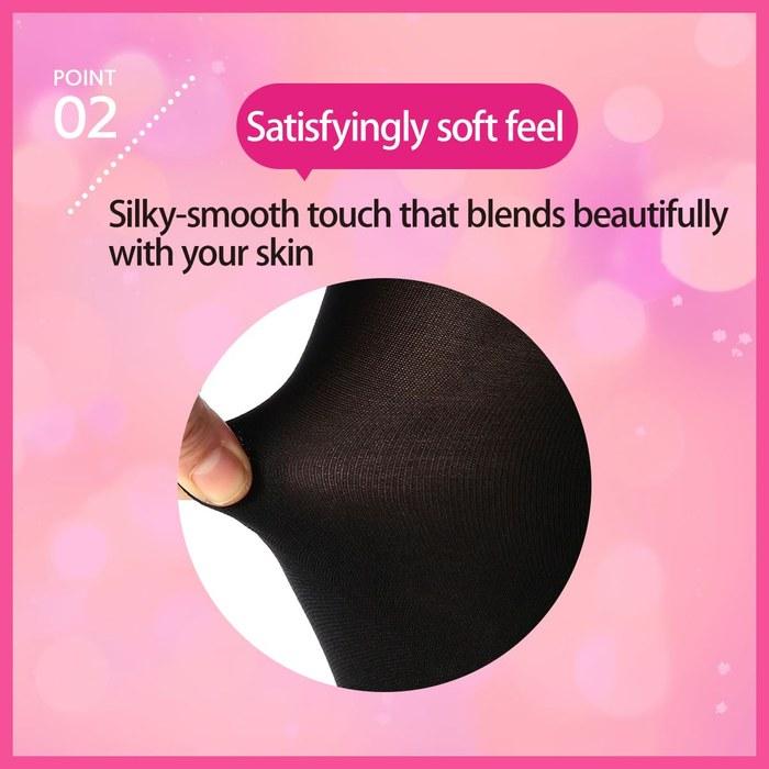 [Fukusuke] Daily Satisfied 80 Denier Tights 3-Pair Set (Black, M-L)