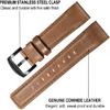 TRUMiRR Watchband for Fenix 8 51mm / 7X / 6X Pro / 5X Plus, 26mm Quick Fit Watch Band Genuine Cowhide Leather Strap for Garmin Epix Pro 51mm /