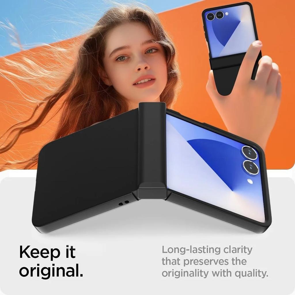 Hinge Protective Solid Color Shockproof Folding Phone Case For Samsung Z Flip 7 6 5 4 3 ZFlip7 Flip6 Flip5 5G Hard PC Slim Cover