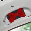 1pc Cute Cartoon Red Bowknot Car Neck Pillow Universal Auto Seat Headrest Support Seatbelt Cover Car Accessories for Women
