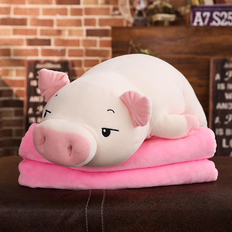 Lovely Soft Down Cotton Pig Plush Doll Stuffed Pink Pig Doll Baby Software Pillow Gift for Girlfriend