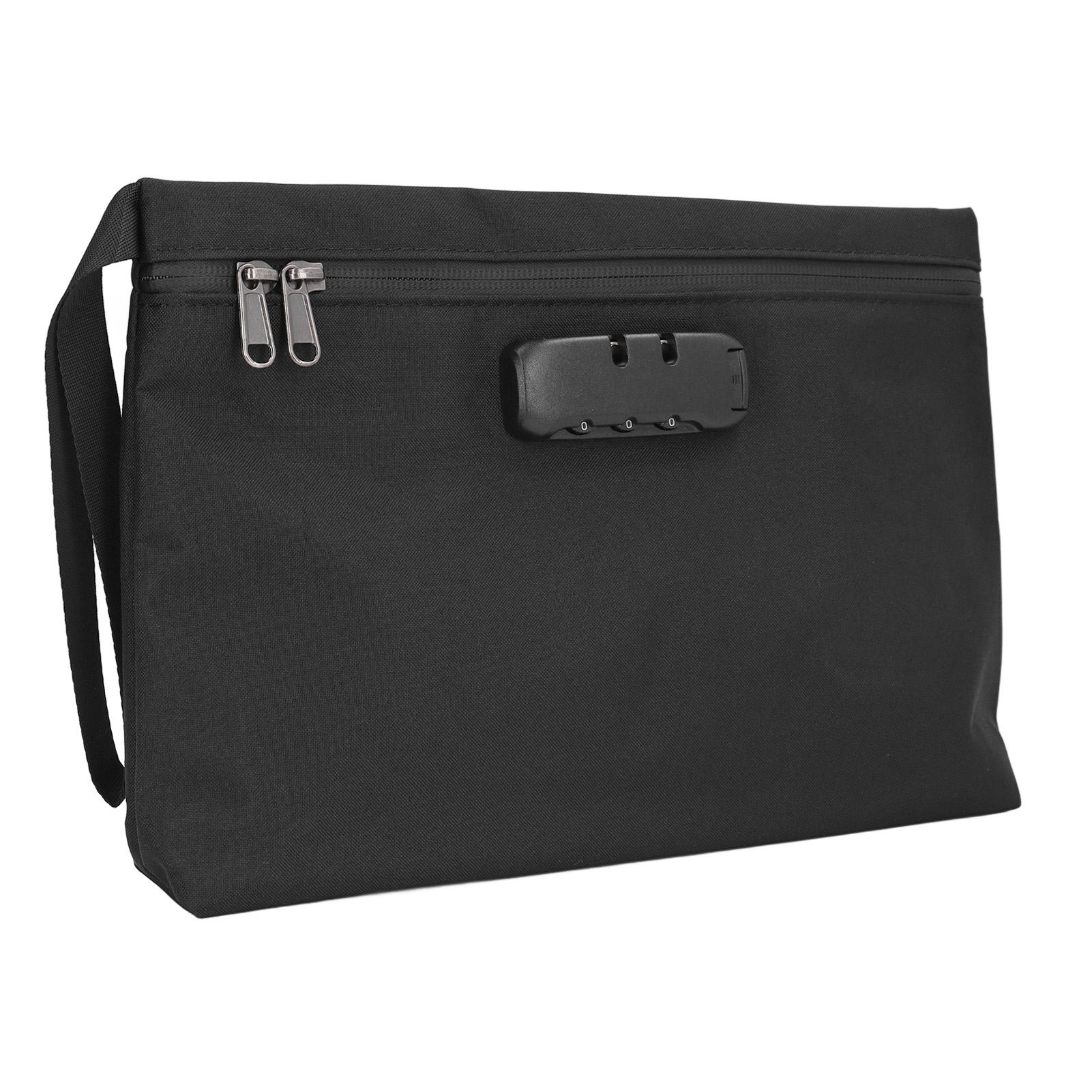 

Smell Proof Bag with Combination Lock Sealable Lockable Activated Carbon Odor Stash Case Container чорний