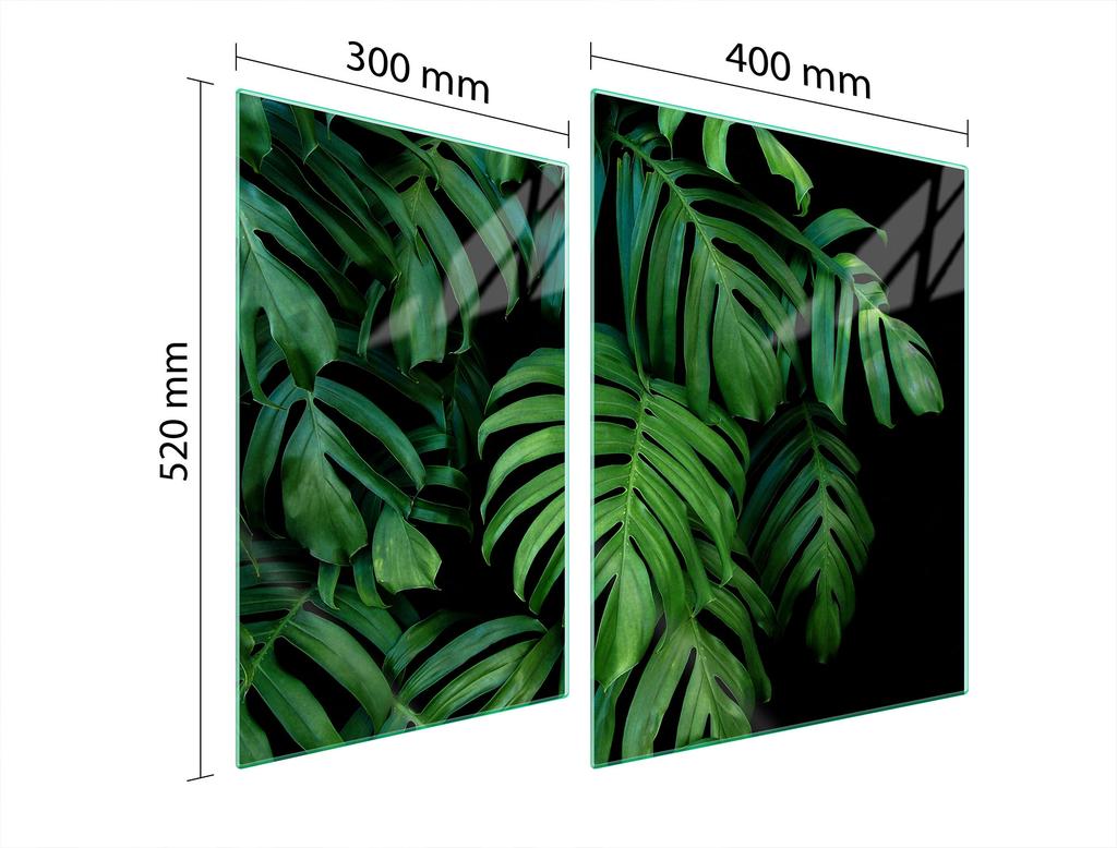 SZKLANA PŁYTA OCHRONNA NA KUCHENKĘ 70x52 MONSTERA