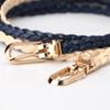 Korean-Style Women's Skinny Leather Belt with Pin Buckle