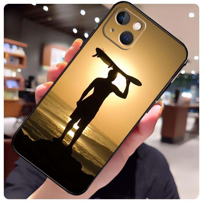 Surf Surfing Case For iPhone 14 Pro Max 16 15 11 12 13 17 Pro Max mini 15 16 Plus 16e 17 Air Phone Cover