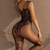 Lace Open Bra Teddies Bodysuit Erotic Crotchless Lingerie Women Mesh Floral Print Bodystocking Sexy Bodysuits For Porn Underwear