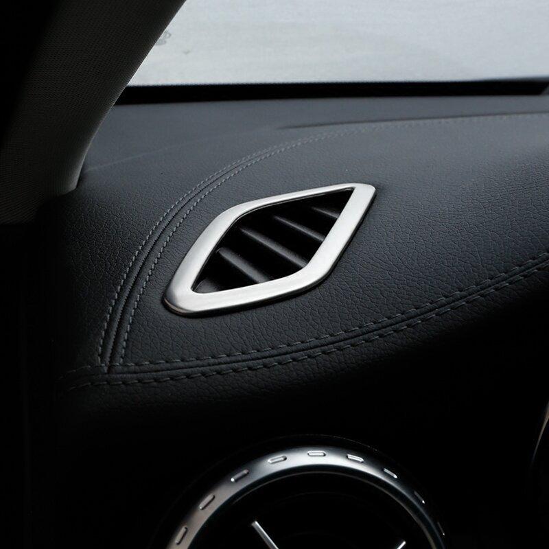 Pour Mercedes Benz CLA C117 GLA X156 Classe A W176 2013-18 Tableau de bord AC Climatiseur Grille d'aération Cadre Décoration Couvercle Autocollant Garniture