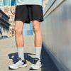 Skechers Solid Color Mid-Rise Running Comfortable Quick-Dry Cool Casual Shorts Men Shorts Carbon-Black P224M053-0018