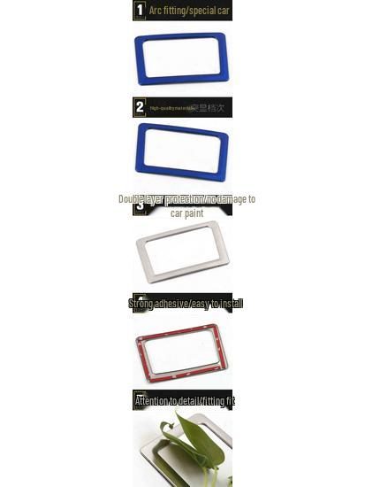 Bestune X40 Rear Row Stainless Steel Storage Box Decorative Ring