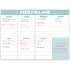 Weekly Planner Notepad - Tear Off Planning Pad with Daily Schedule & Calendar, 52 Sheets, 100gsm Paper, Undated Weekly To Do List Notepad, 10x7 in