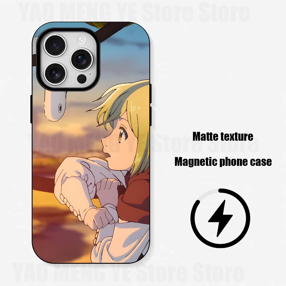 

Witch H-Hat A-Atelier Coco For Iphone 17,16,15,14,13,12,11 Pro Mini Max XS Case Frosted Magnetic Shockproof Cover iPhone13