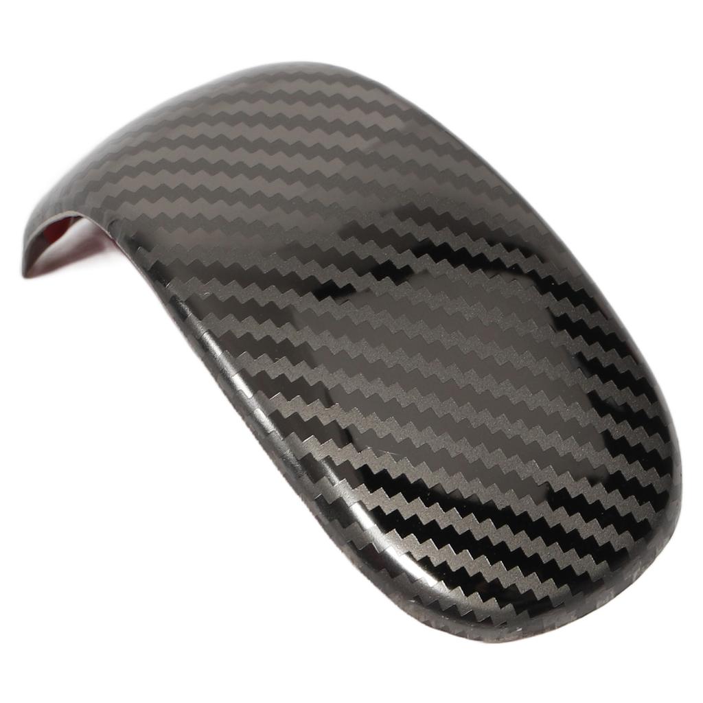 Carbon Fiber Style Gear Shift Head Cover Trim Stainless Steel Shifter Knob Sticker Replacement for Civic 11th 2022