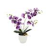 Multi-Bloom Simulated Butterfly Orchid White Flower Pot Faux Flowers Artificial Faux Plants DIY Plastic Fake Flower Home Decor