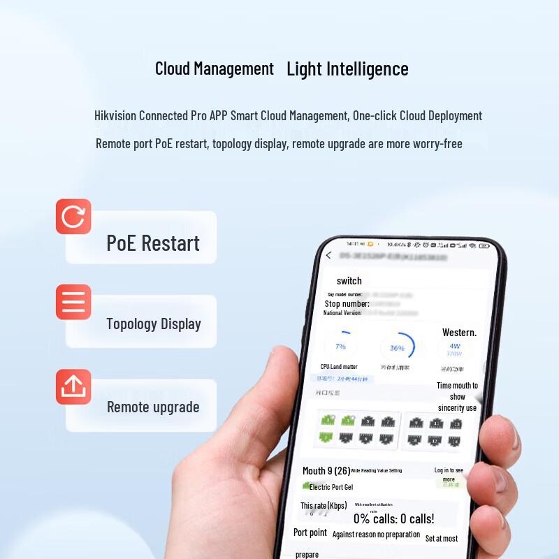 Hikvision 6-Port Gigabit 4-POE Managed Switch CN Plug (adapter Included)