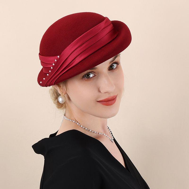 Autumn and Winter New Versatile Wool Woolen Hat Literary Trend Retro Elegant British Hat Beret Women