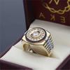 Hip-hop Full Two-color Men's Domineering Fashion Jewelry Ring