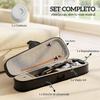 Wooden Violin, Full Size 4/4, Case, Bow, Rosin, Tuners, Strings, Shoulder Rest, Black