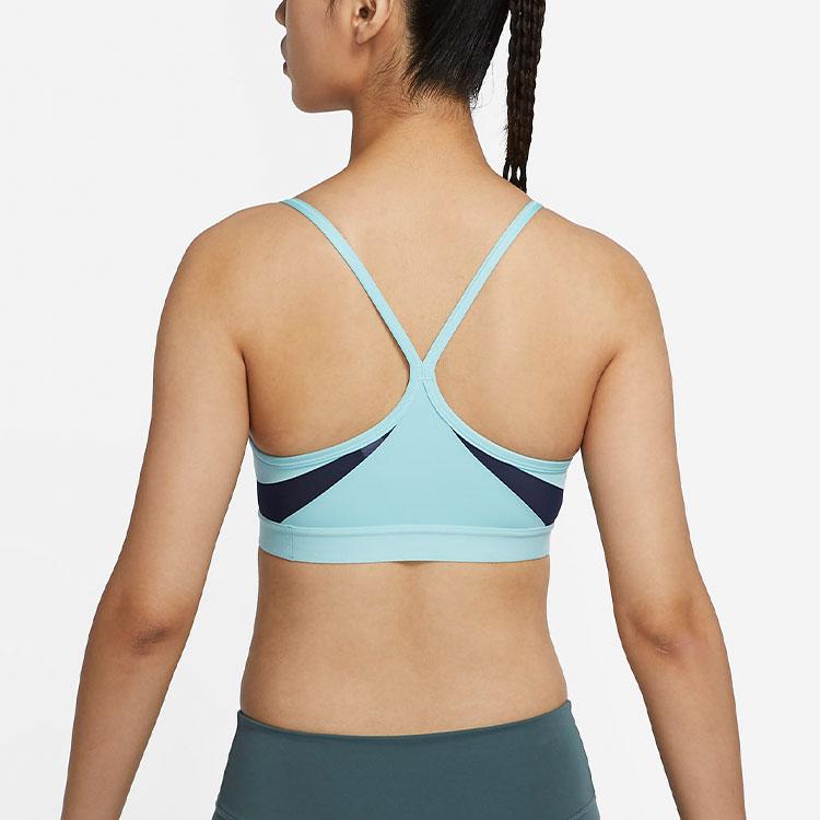 Nike Indy Logo Low Impact Support Sports Bra Women Underwear Blue CZ4463-482