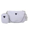 New Simple Small Satchel Women's Underarm Bag Solid Color Shoulder Bag Casual Crossbody Women's Mother and Child Bag