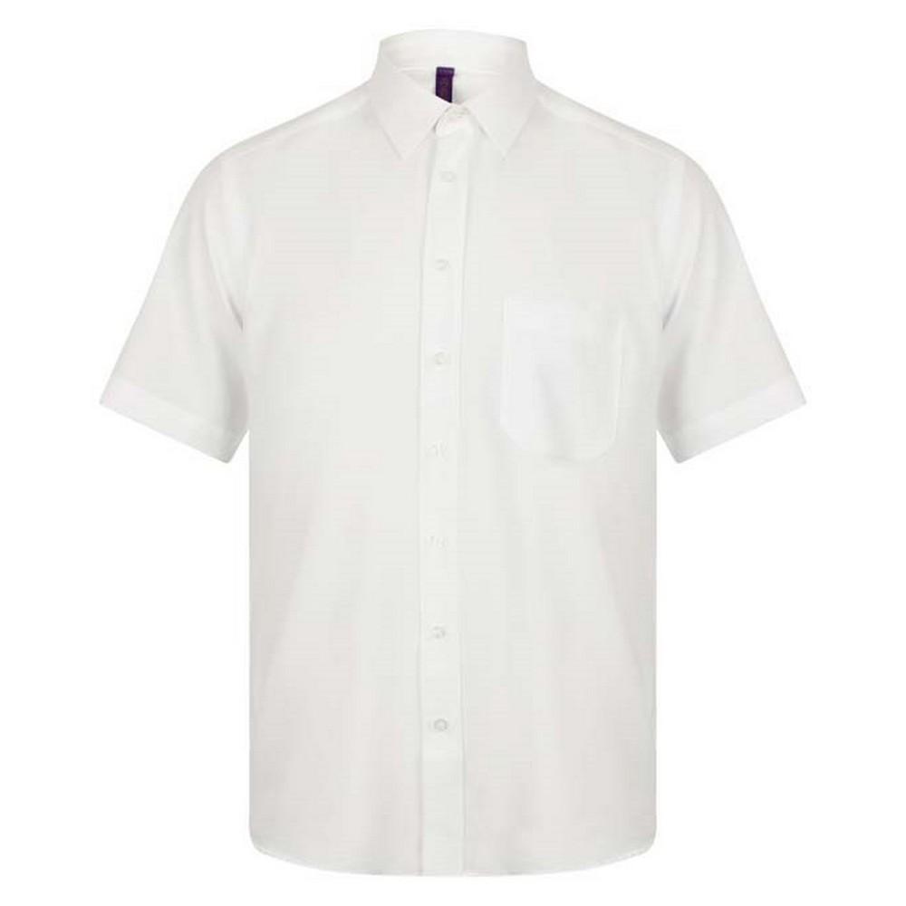 Henbury Mens Wicking Short-Sleeved Shirt