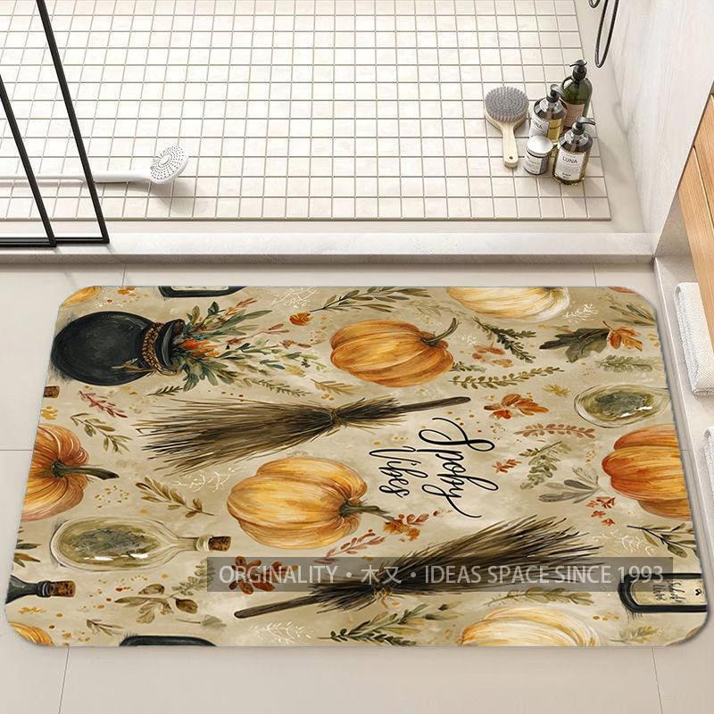 Cute Halloween Pattern Mat Living Room Decoration Home Sofa Non-Slip Carpet Study Bedroom Tatami Children'S Soft Floor Mat
