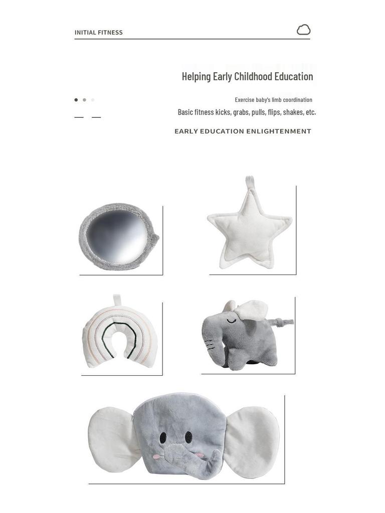 Elefant Baby-Laufstall mit Bällenbad & Krabbelmatte - Spielzeug & Geschenke für 0-3 Jahre