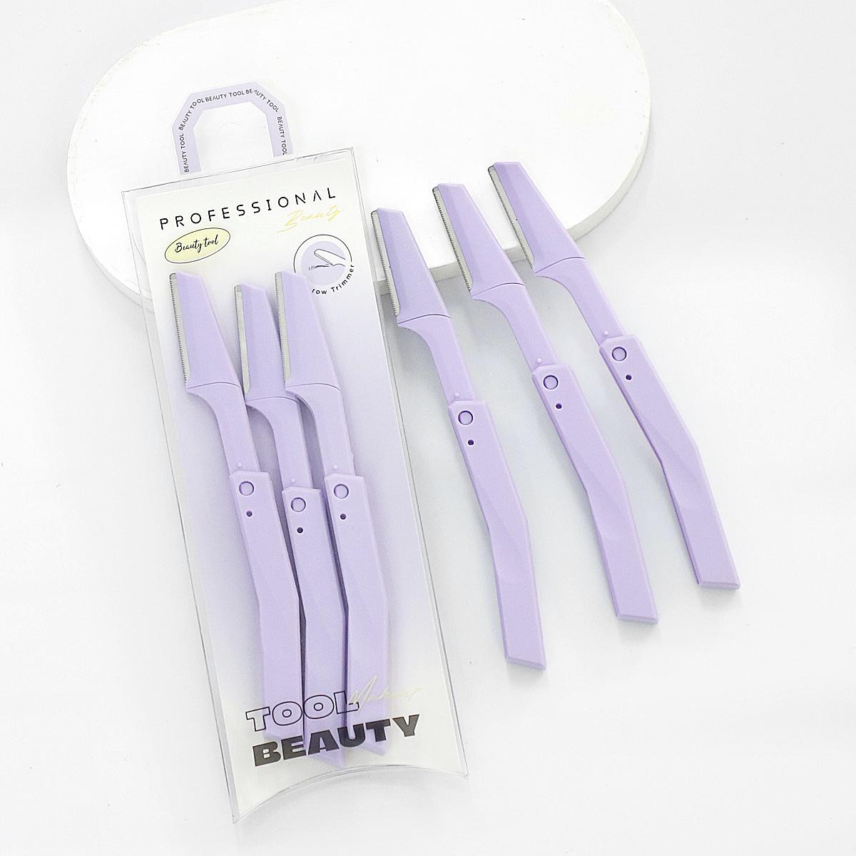Folding Eyebrow Trimmer Set for Girls, Safety-Designed Anti-Scratch Eyelash Trimmer, Beauty Tool, Eyebrow Razor BMS-189