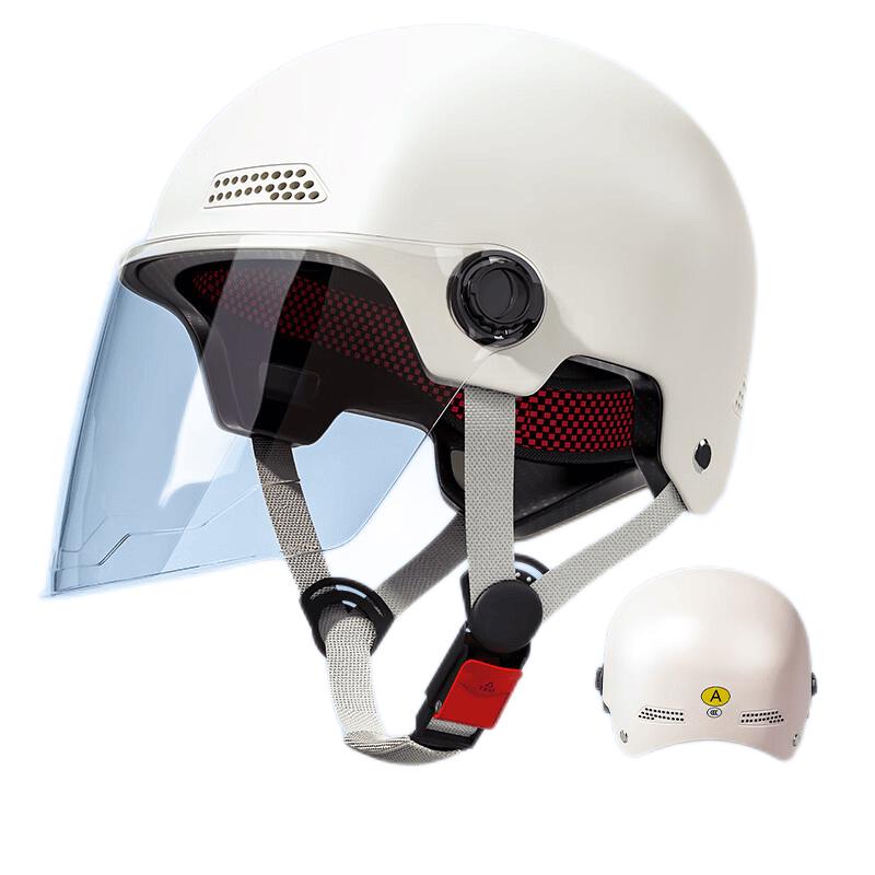 Siwan Gongli All-Season E-Bike & Motorcycle Half Helmet грязно-белый