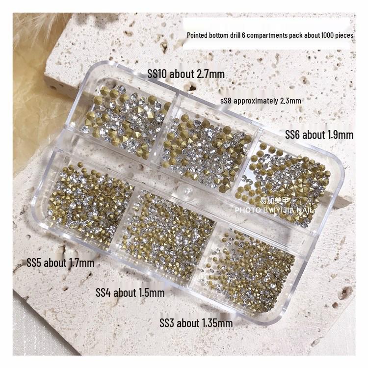 Wen Jingling Nail Art Rhinestones: 2024 Internet Hot Style Super Shiny Mixed Pack