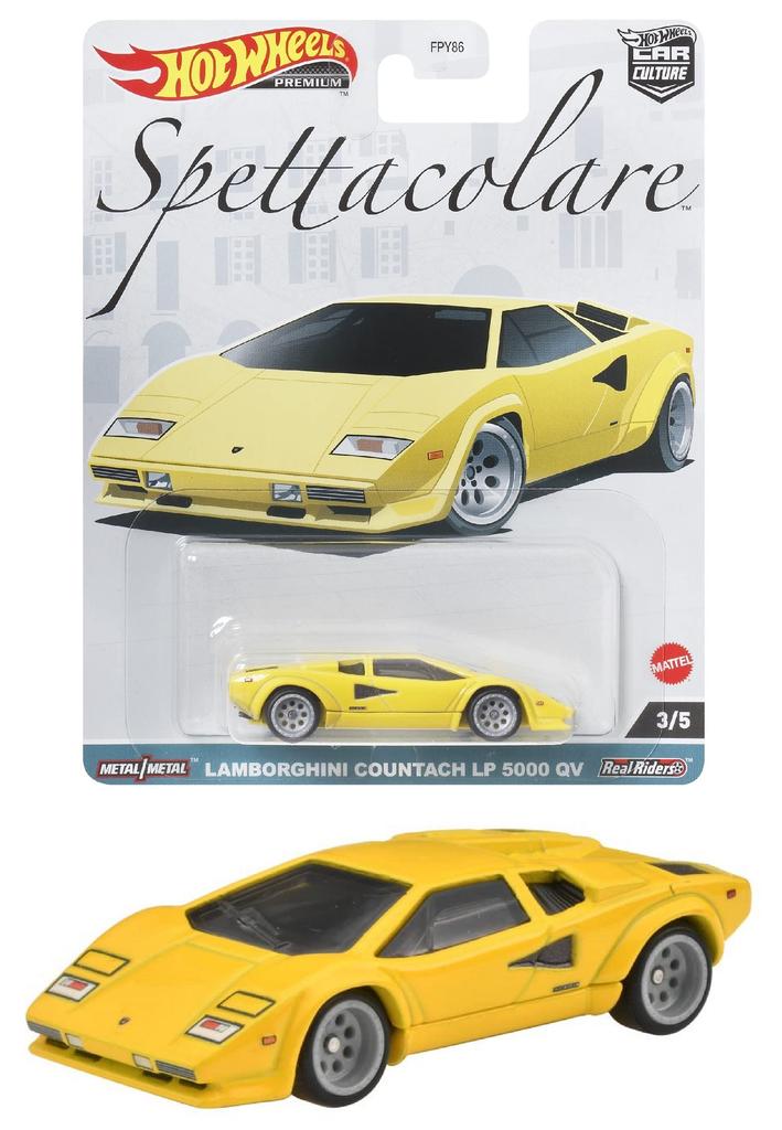 Hot Wheels Car Culture Spettacorale Lamborghini Countach LP 5000 QV years old and HKC47 - [3 up]