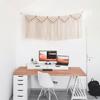 Macrame Wall Hanging Tapestry Hand-Woven Curtain for Home Bedroom Decoration