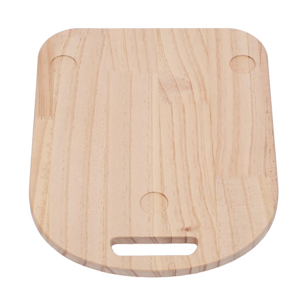 Countertop Appliance Rolling Tray Solid Wood Ergonomic Design Coffee Pot Slider Tray for Kitchen