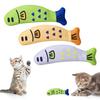 Plush Fish Cat Toy Natural Catnip Soft Self Play Exercise Toy Interactive Chew Kicker Kitten Toy for Indoor Cats