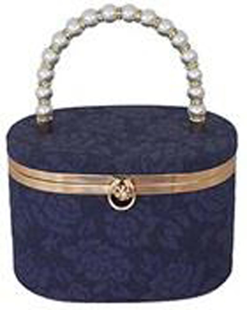 Ando Jewel Box Bag Navy GKT-20 Women's