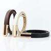 Givan Paul Real Cowhide Fashion Women Versatile Smooth Buckle Belt Women Decorative Suit Trouser Belt Waist